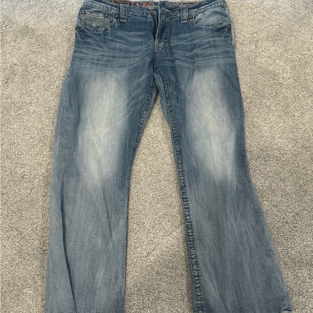 Mens rock revival jeans